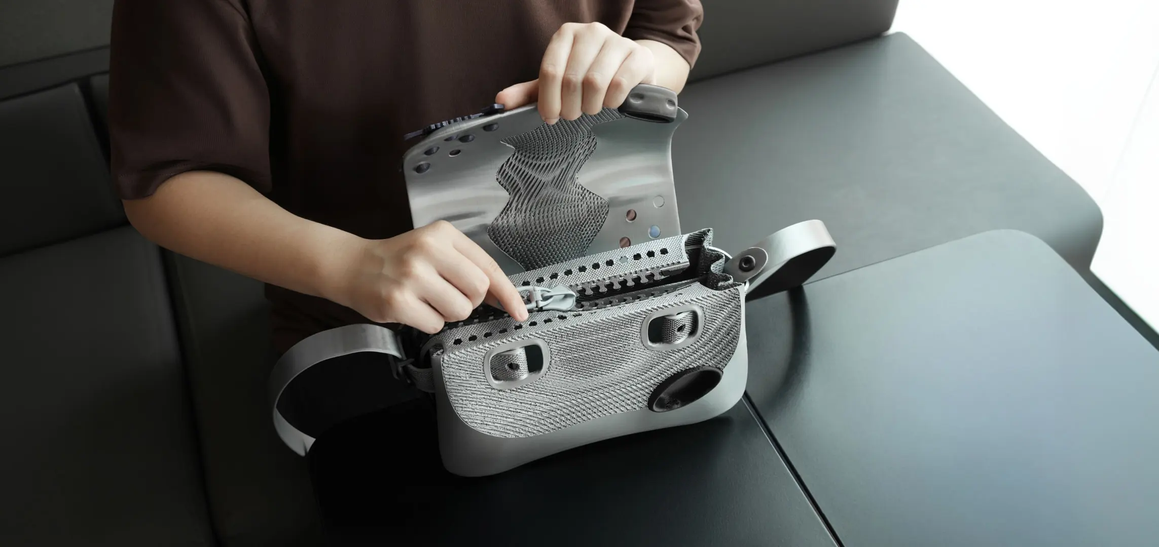 Сумка с молниями